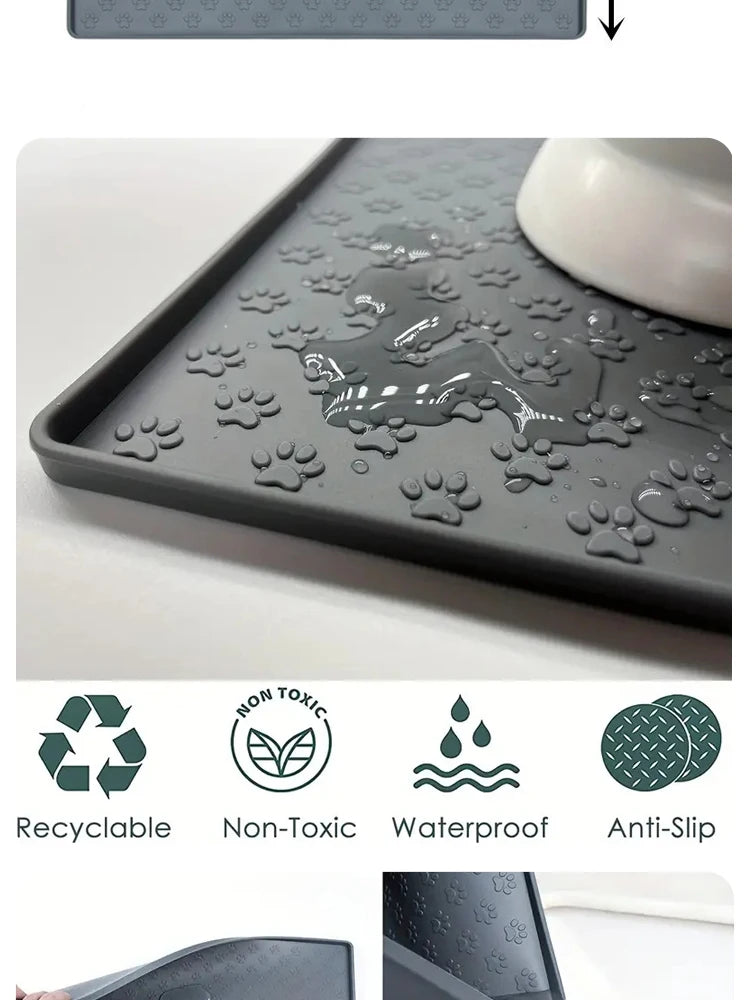 Anti-Spill Silicone Pet Feeding Mat